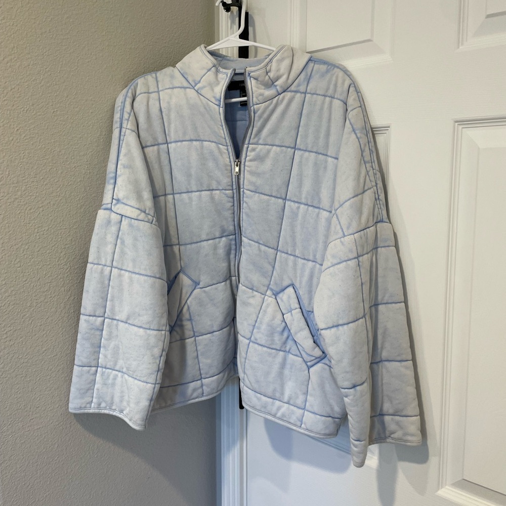 FOREVER 21 blue quilted jacket